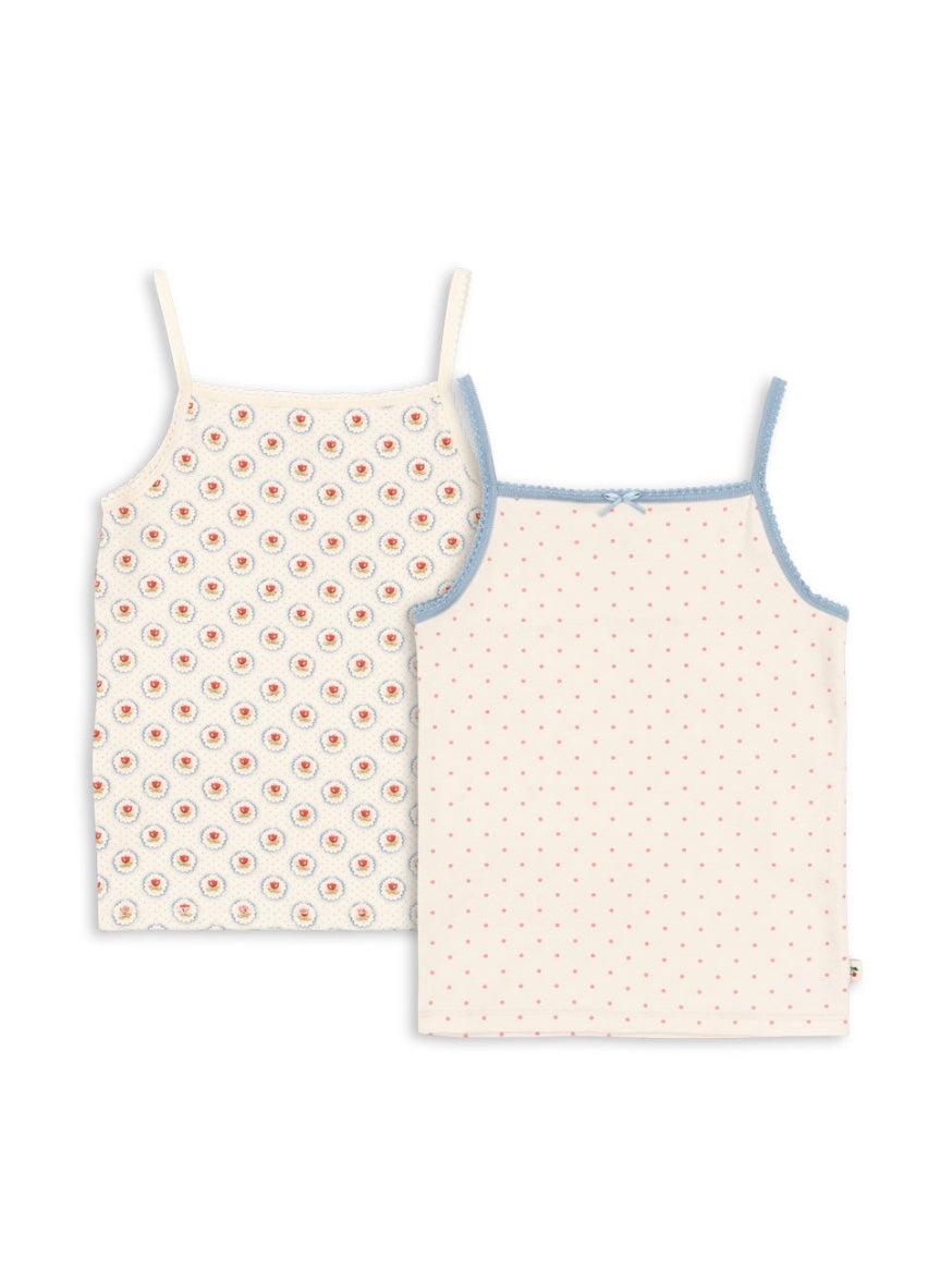 Singlet Basic 2-pk Pirouette dot/mirage