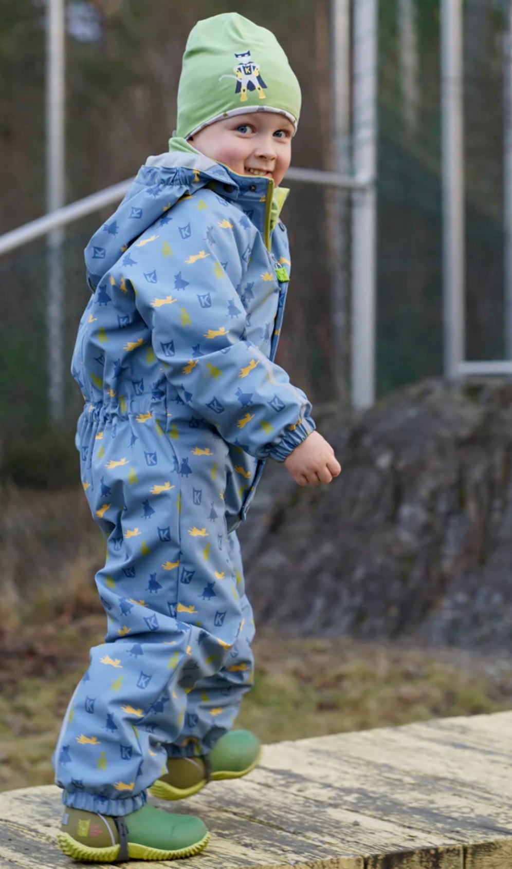 Helårsregndress Hagl Mjuk Blå