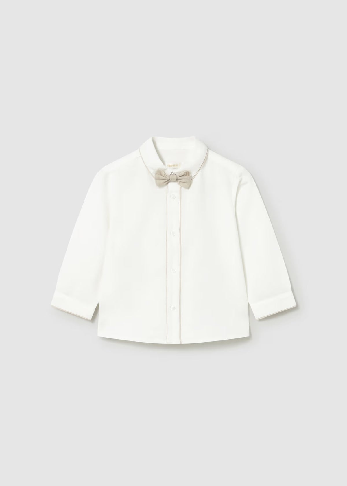 Skjorte M/sløyfe Cream