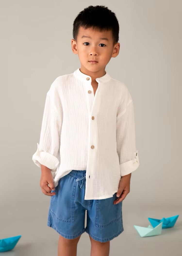 Shorts Bermuda Flowy Medium Denim