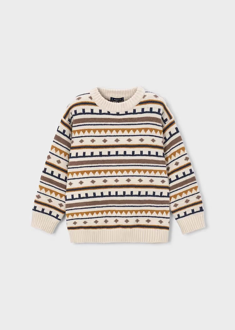 Genser Jacquard Cereal Heather