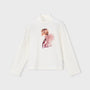 Genser Turtleneck Graphic Natur