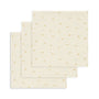 Kluter Muslin 3pk Lemon Dot