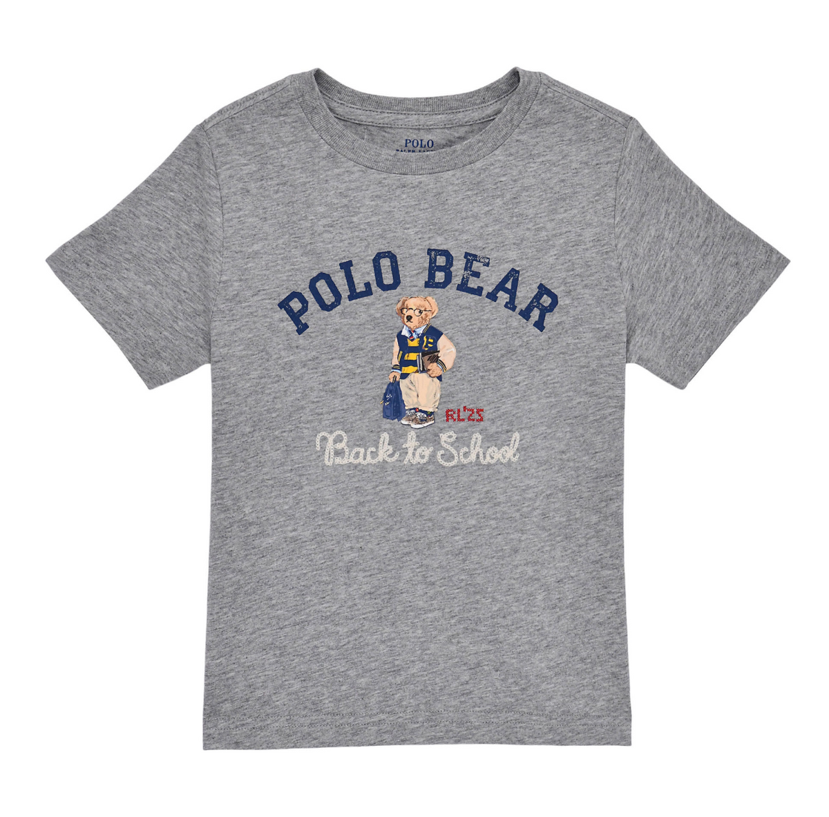 T-Skjorte Polo Bear Back To School Grey
