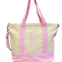 Bag Tote White/Caramel Pink