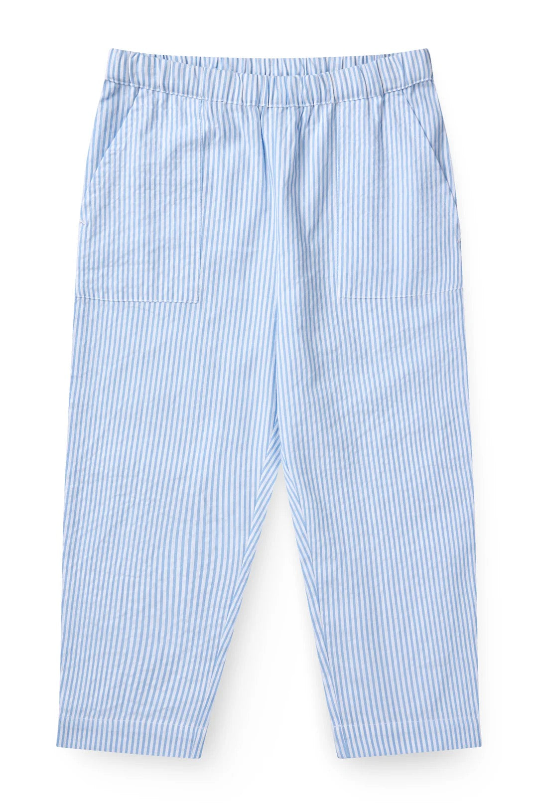 Bukse Seersucker Sky Blue/Cream Stripe