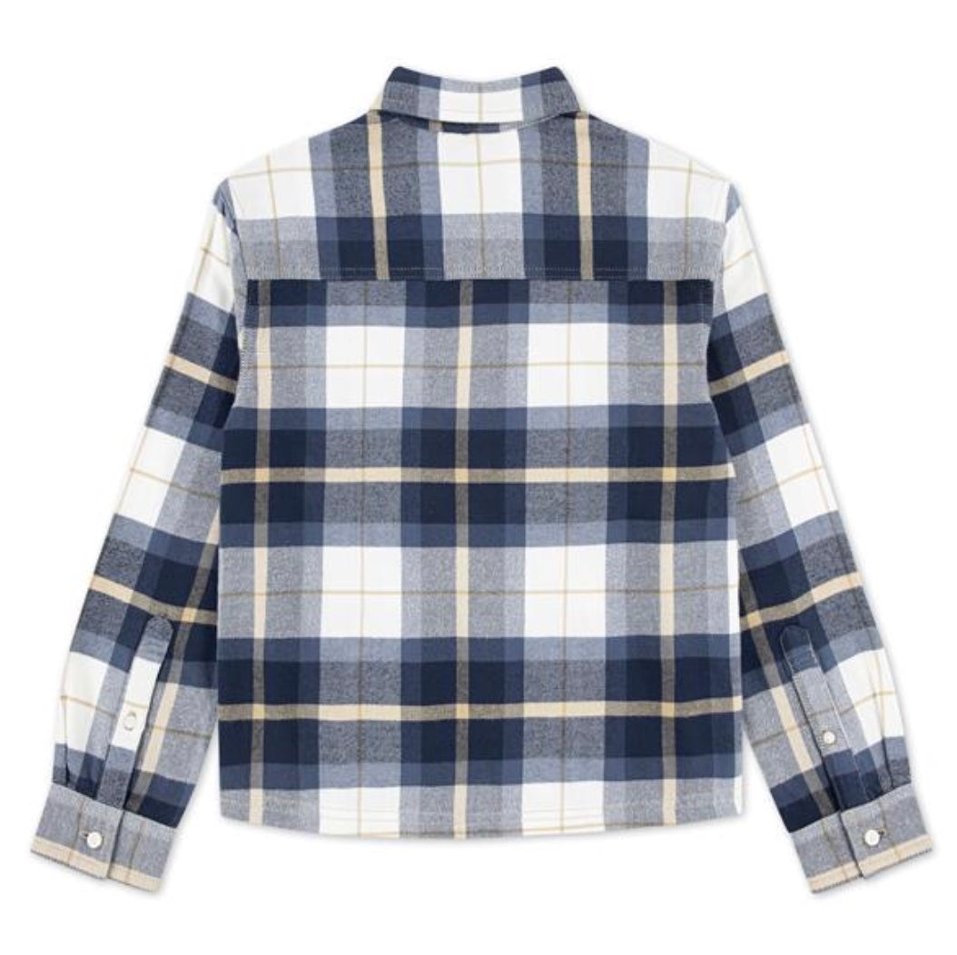 Skjorte Traditional Flannel Blue