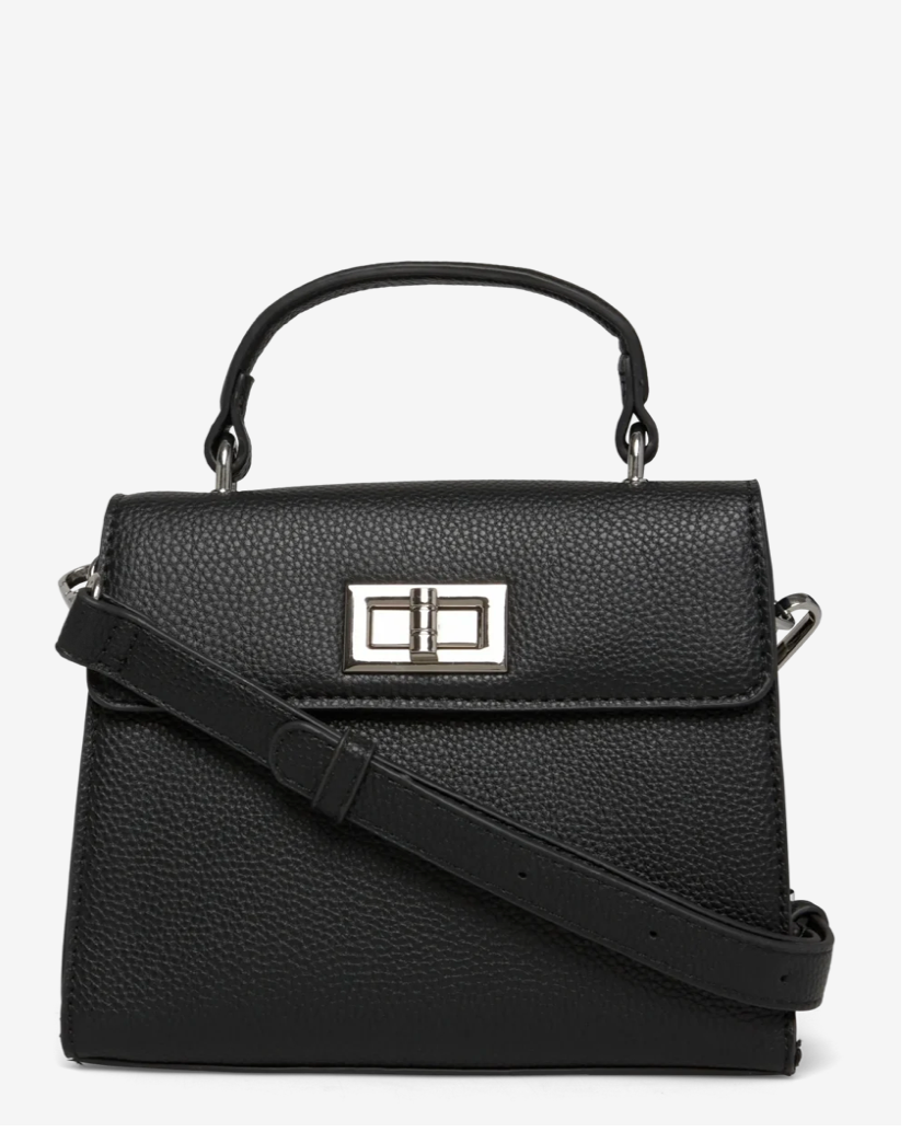 Veske RBSanya Medium Top Handle Bag Black Silver