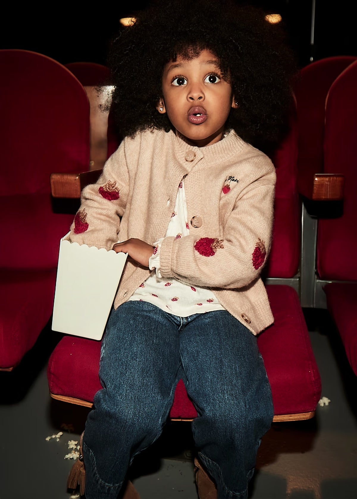 Bukse Wide Denim Oscuro