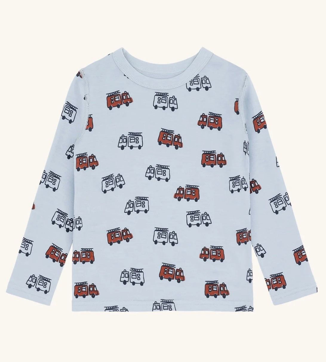 Genser Abba Firetruck Baby Blue