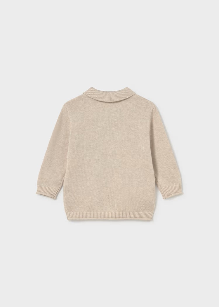 Genser Polo Knit Oat