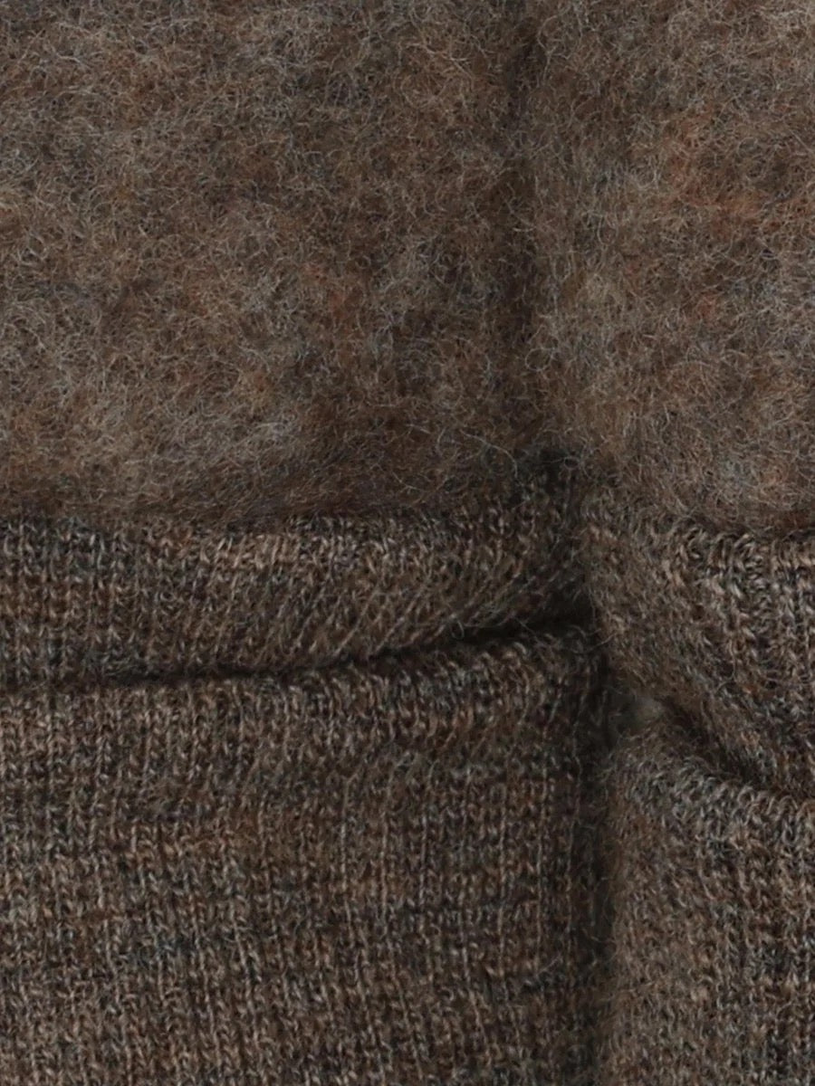 Votter Mittens Wool Fleece Brown