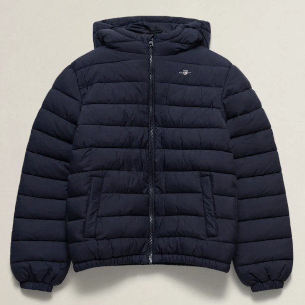 Jakke Puffer Faux Evening Blue