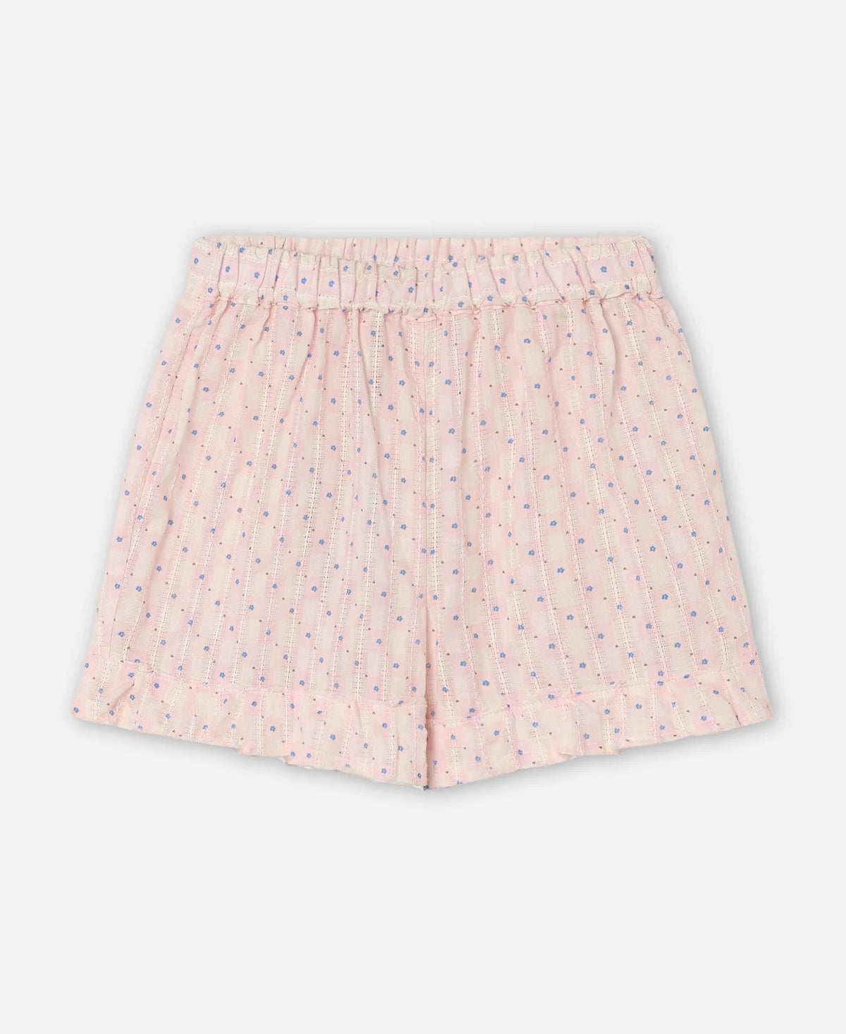 Shorts Zorro Ruffle Chalk Pink Check Top