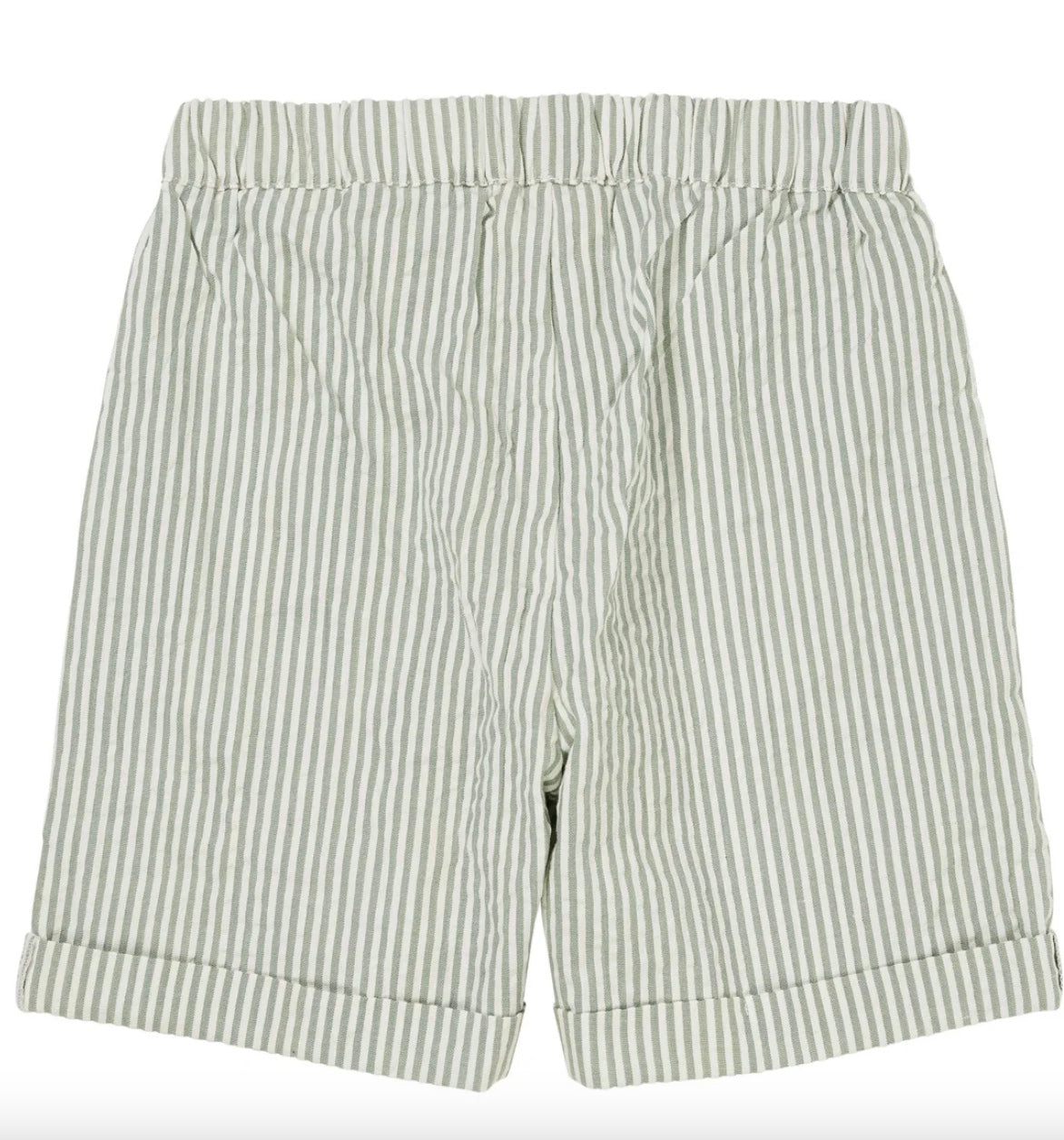 Shorts Seersucker Sporty Green Cream