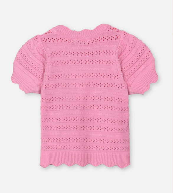 Topp Magic SS Puff Blouse Begonia Pink