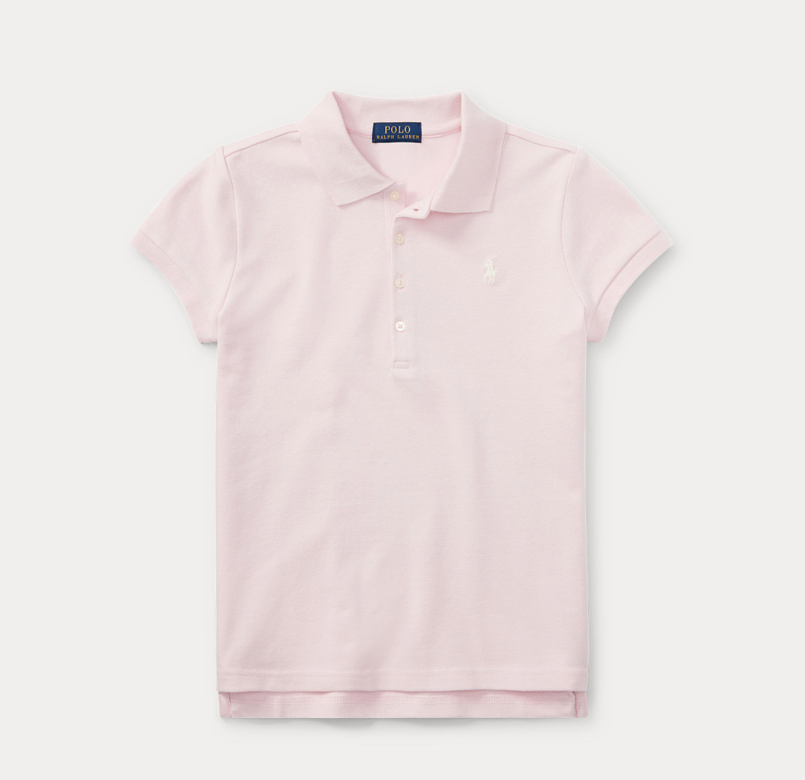 T-skjorte Pique Girl Hint of pink