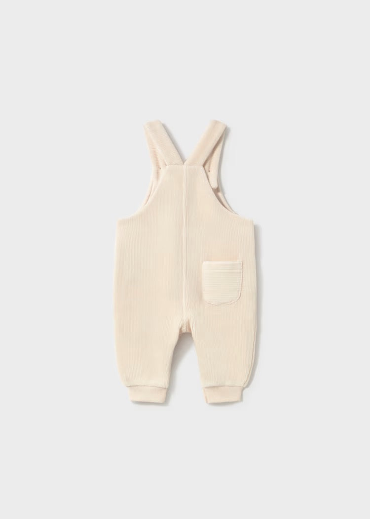 Bukse Overall Corduroy White