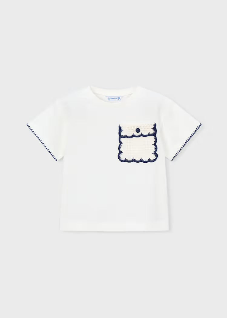 T-skjorte M/lomme Off White