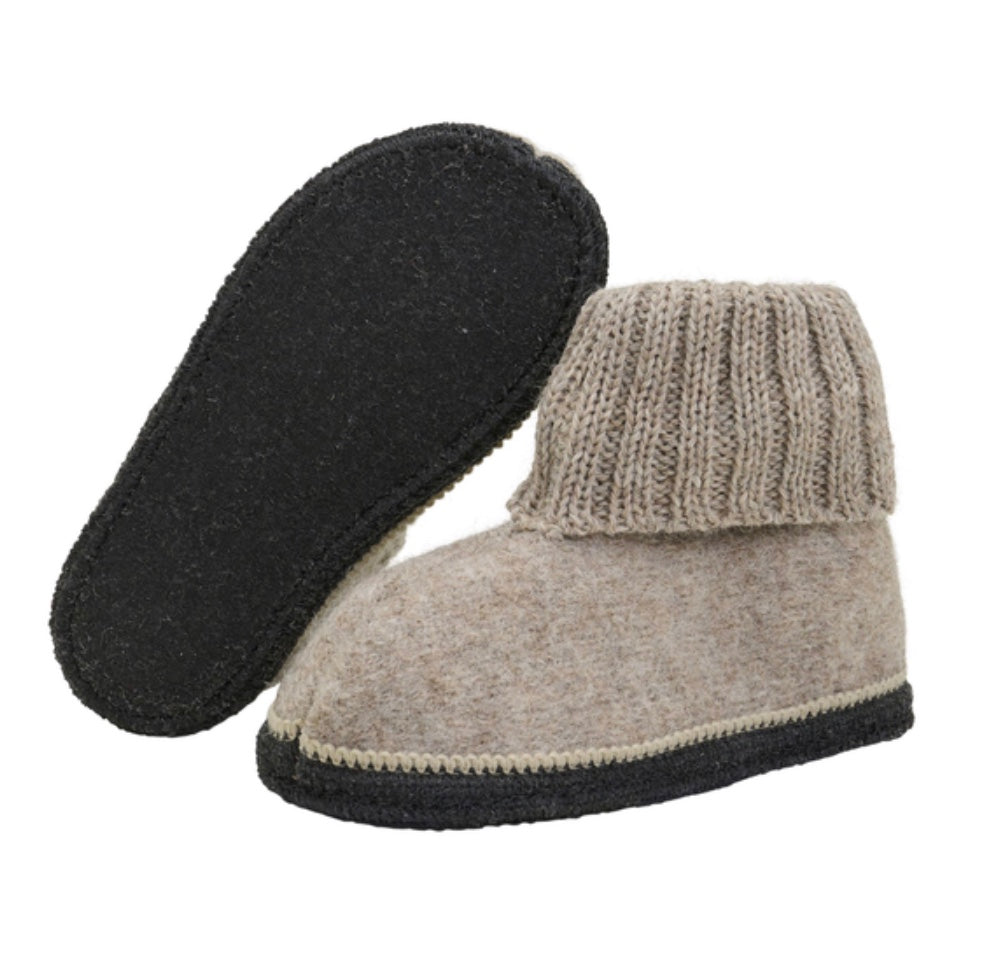 Tøfler Wool Camel Melange