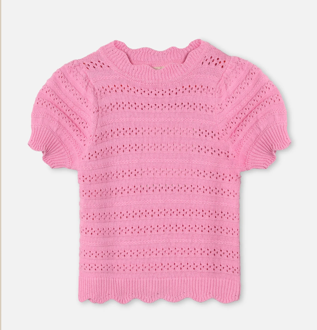 Topp Magic SS Puff Blouse Begonia Pink