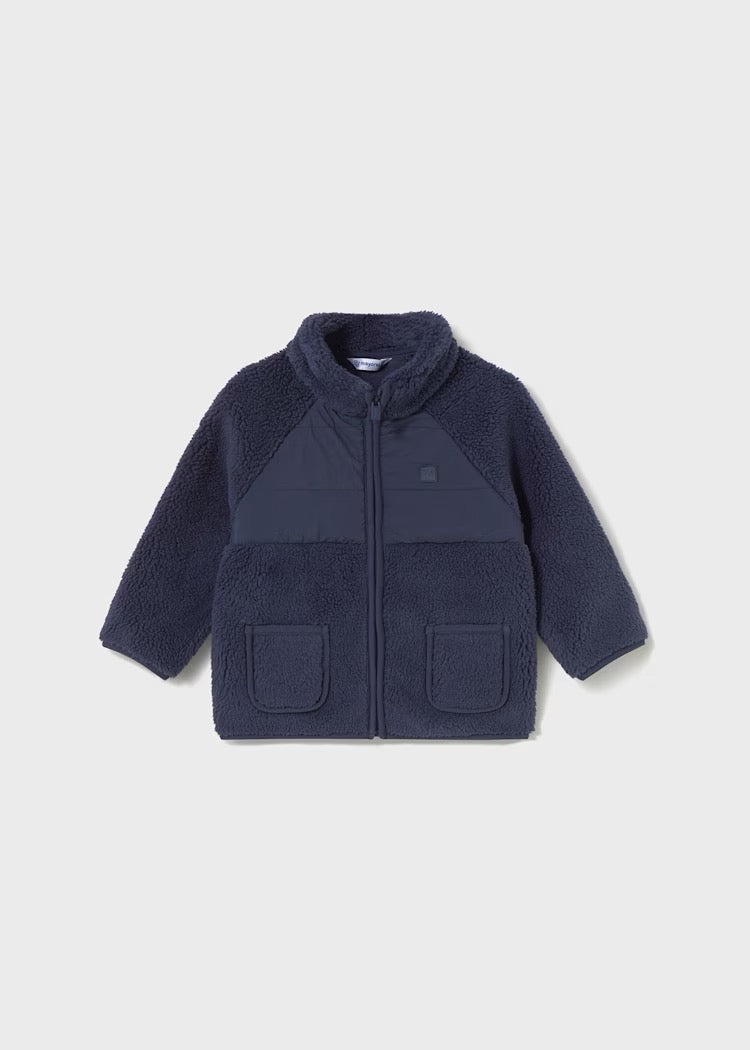 Jakke Fleece Zip Blue