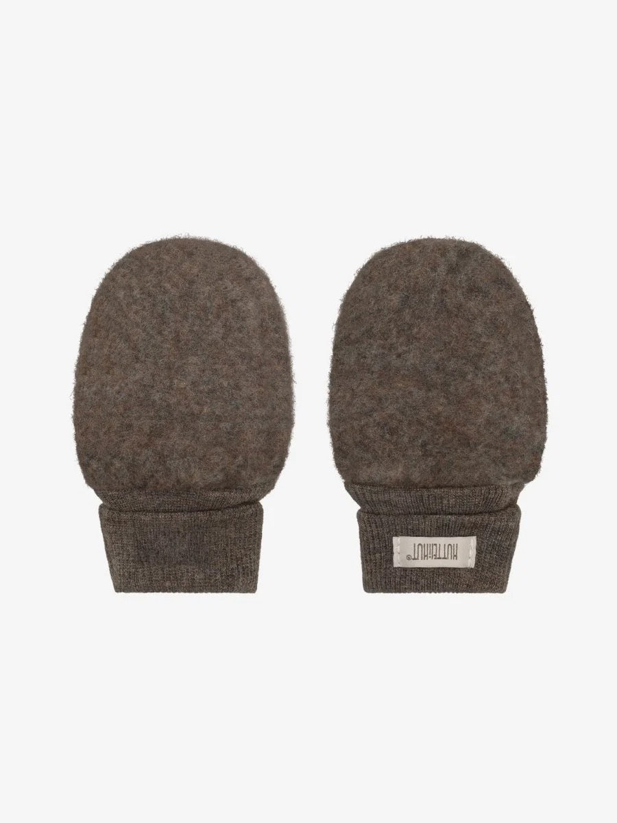 Votter Mittens Wool Fleece Brown