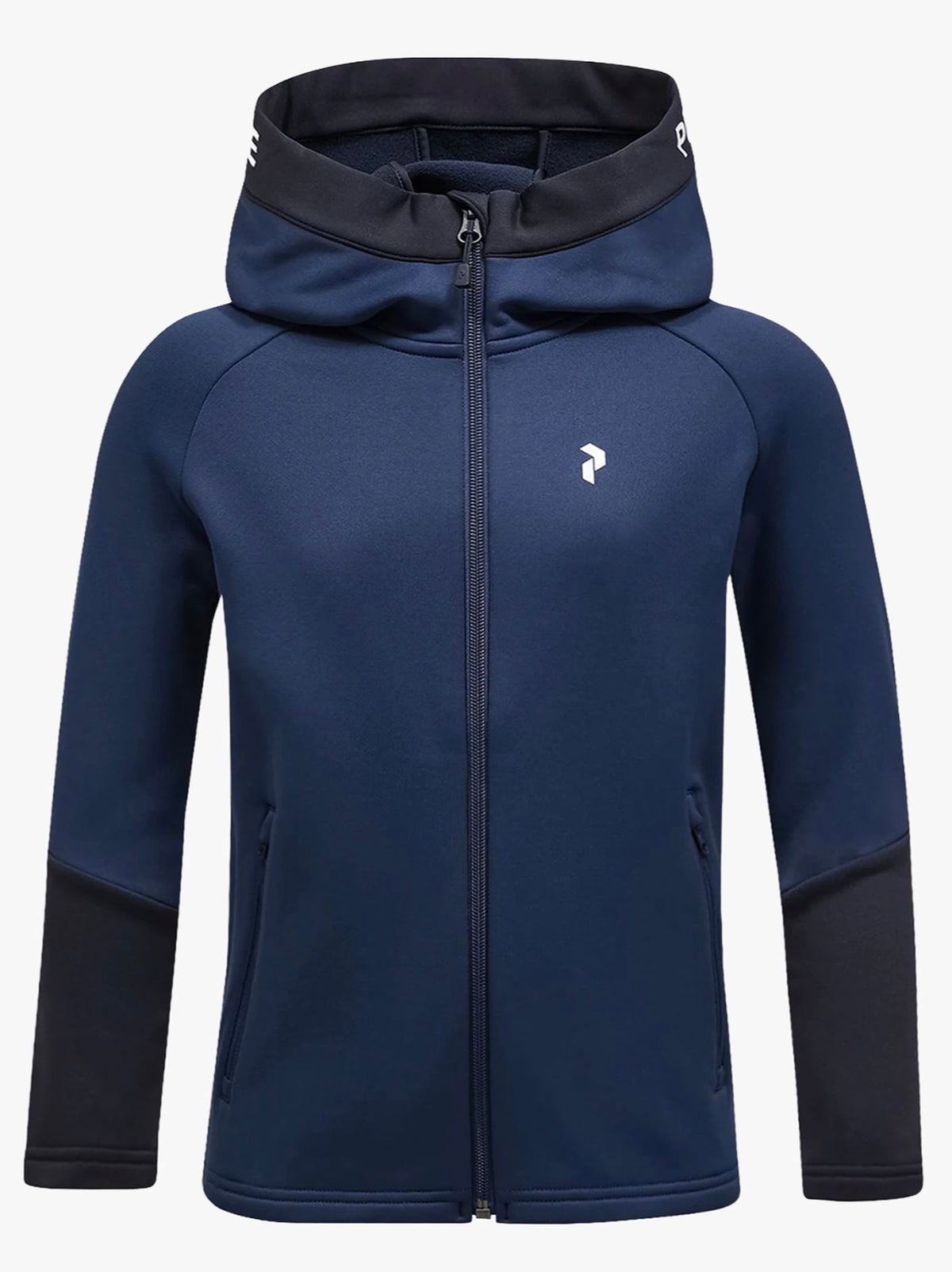 Jakke Rider Zip Hood Blue Shadow-Black