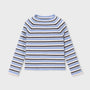 Genser Knitted Mockneck Sky Mix