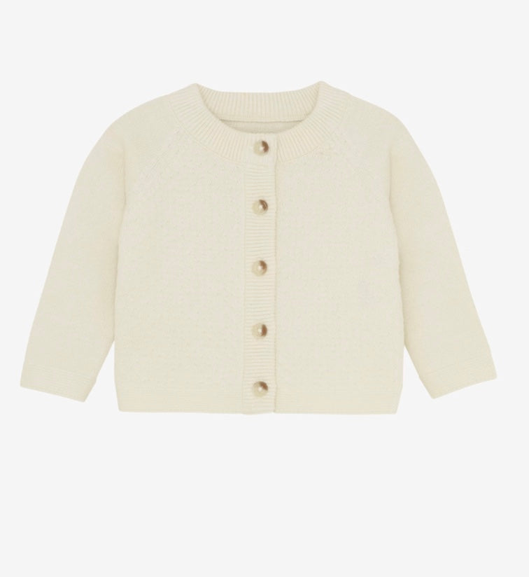 Cardigan Knit Antique White