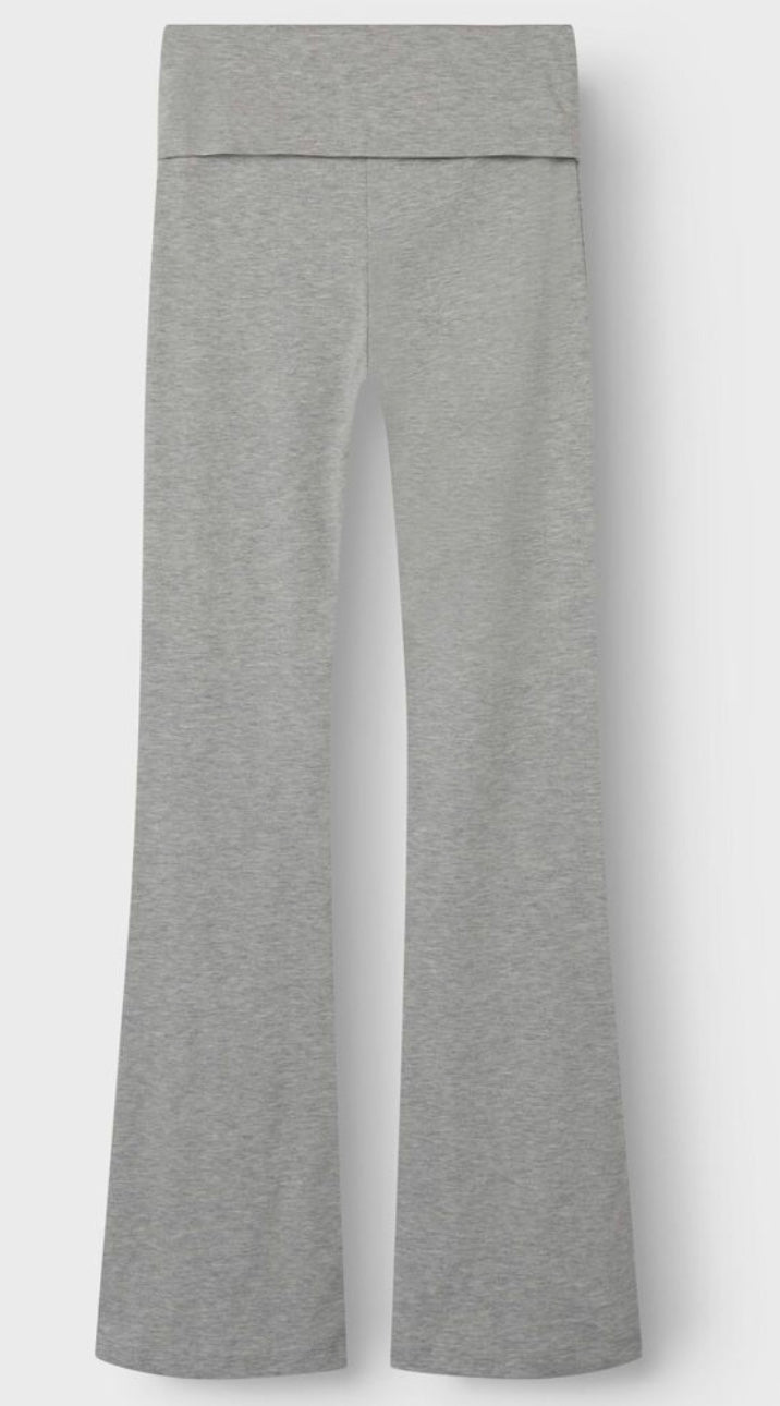 Bukse Bootcut Light Grey Melange