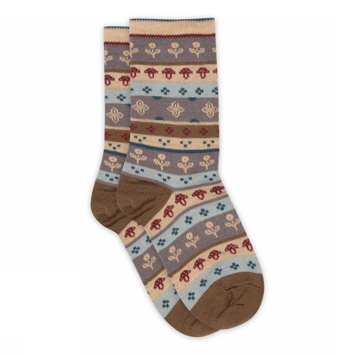 Sokker Røskva Ull Dark Purple Dove