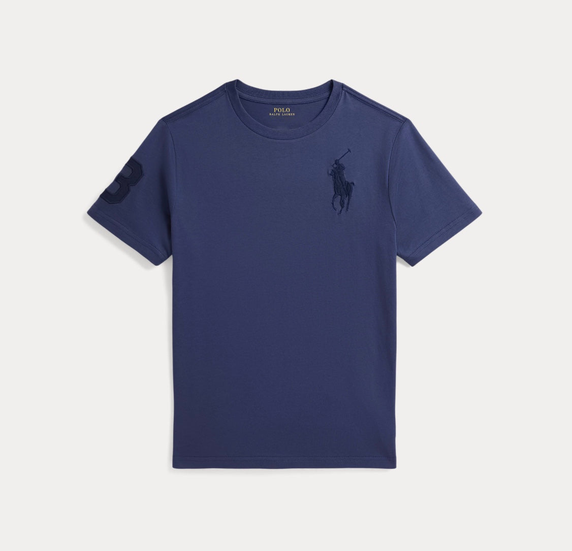 T-skjorte Poney Jersey Light Navy
