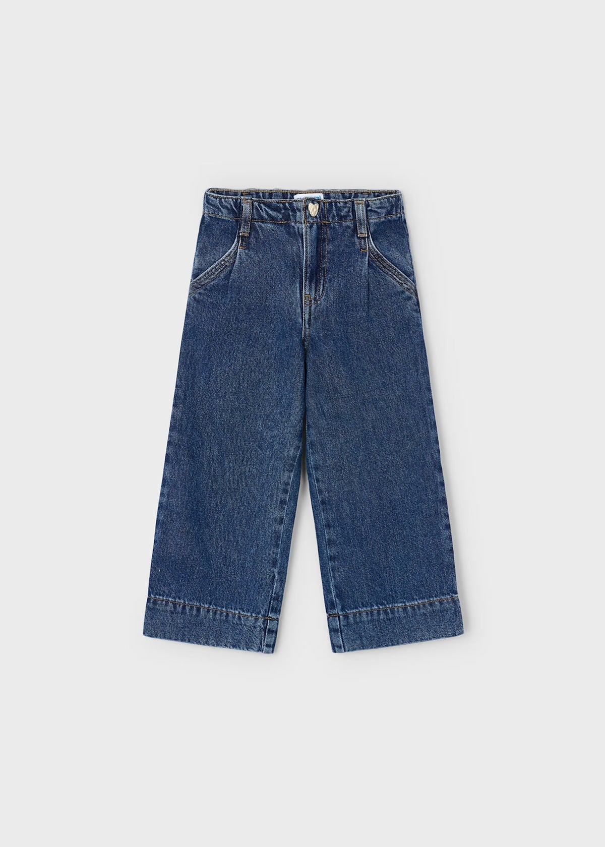 Bukse Wide Denim Oscuro