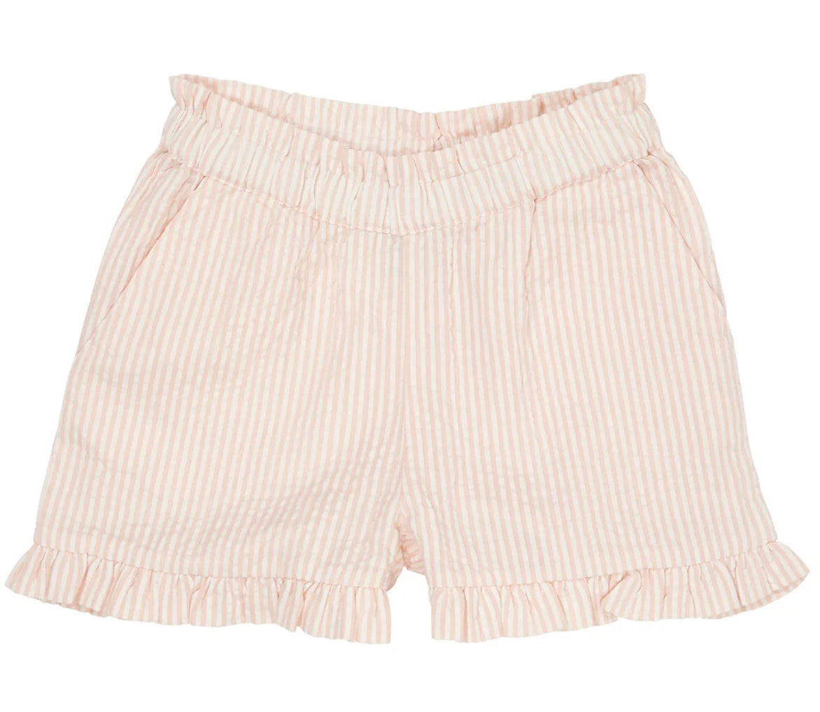 Shorts Seersucker Girly Dusty Rose