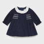 Kjole Flocked Navy