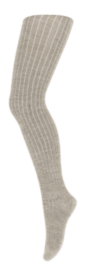 Strømpebukse Lenox Ull/Bambus Beige Melange