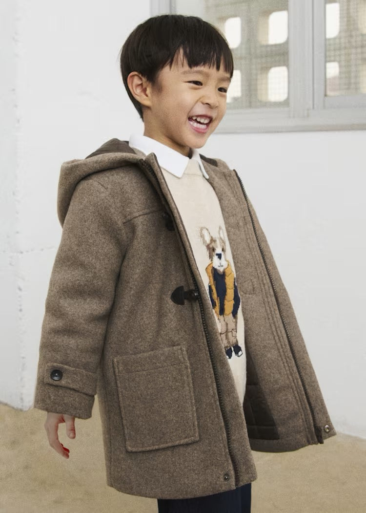 Jakke Trench Duffle Cocoa Heather