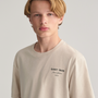 T-Skjorte Graphic Script Relaxed Soft Oat