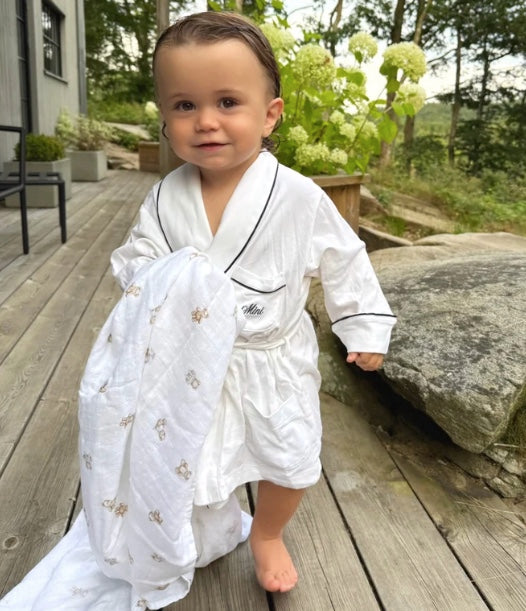 Badekåpe Mini White