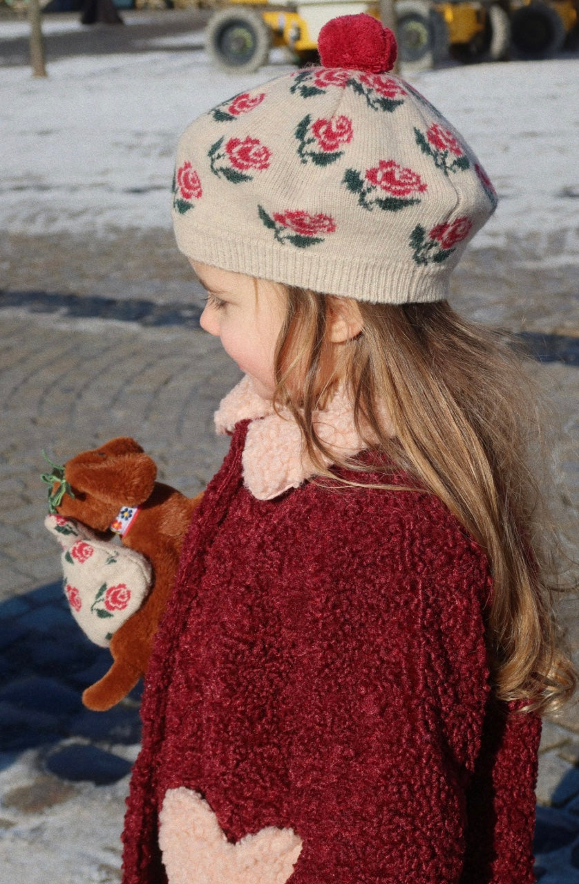 Beret Belou Knit Rose