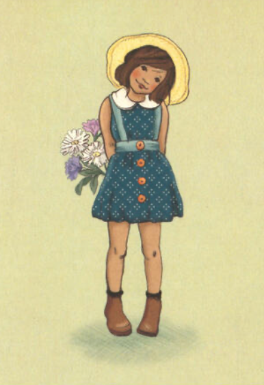 Kort Little Flower Girl