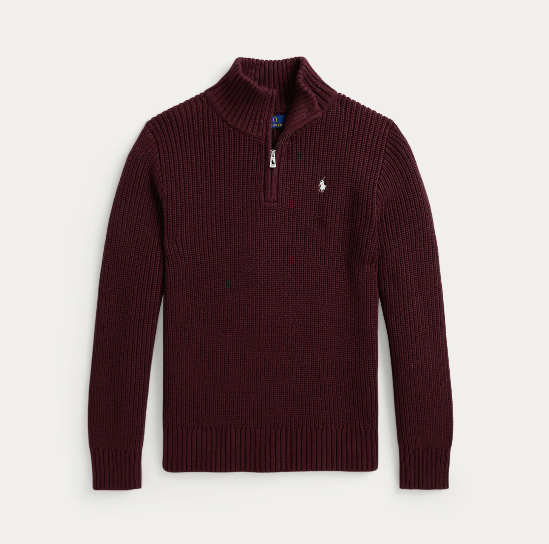 Polo Quarter Half Zip Rich Ruby