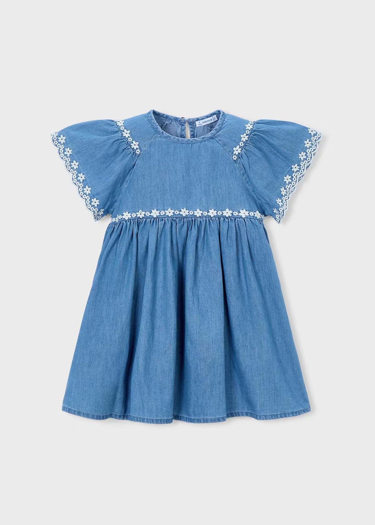 Kjole Embroidered Medium Denim