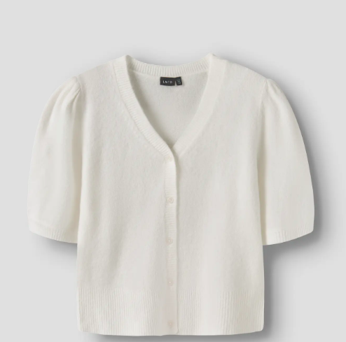 Cardigan Shorts Flodet Knit White Alyssum