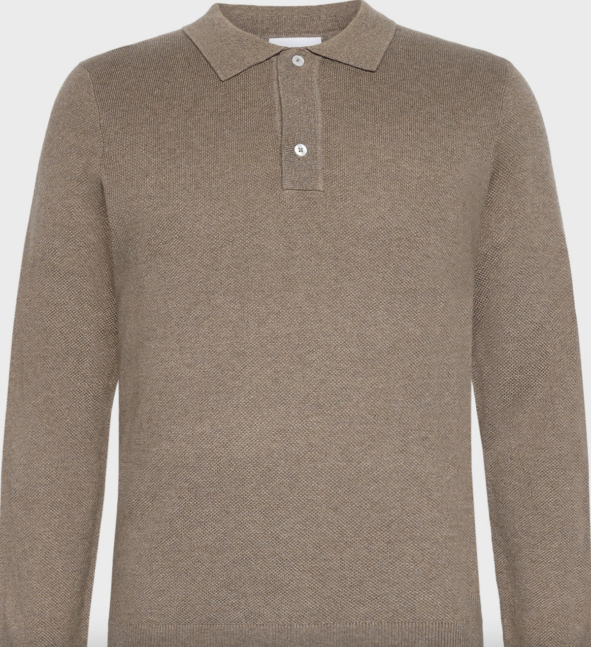Genser GRHam LS Polo Knit Nature Melange