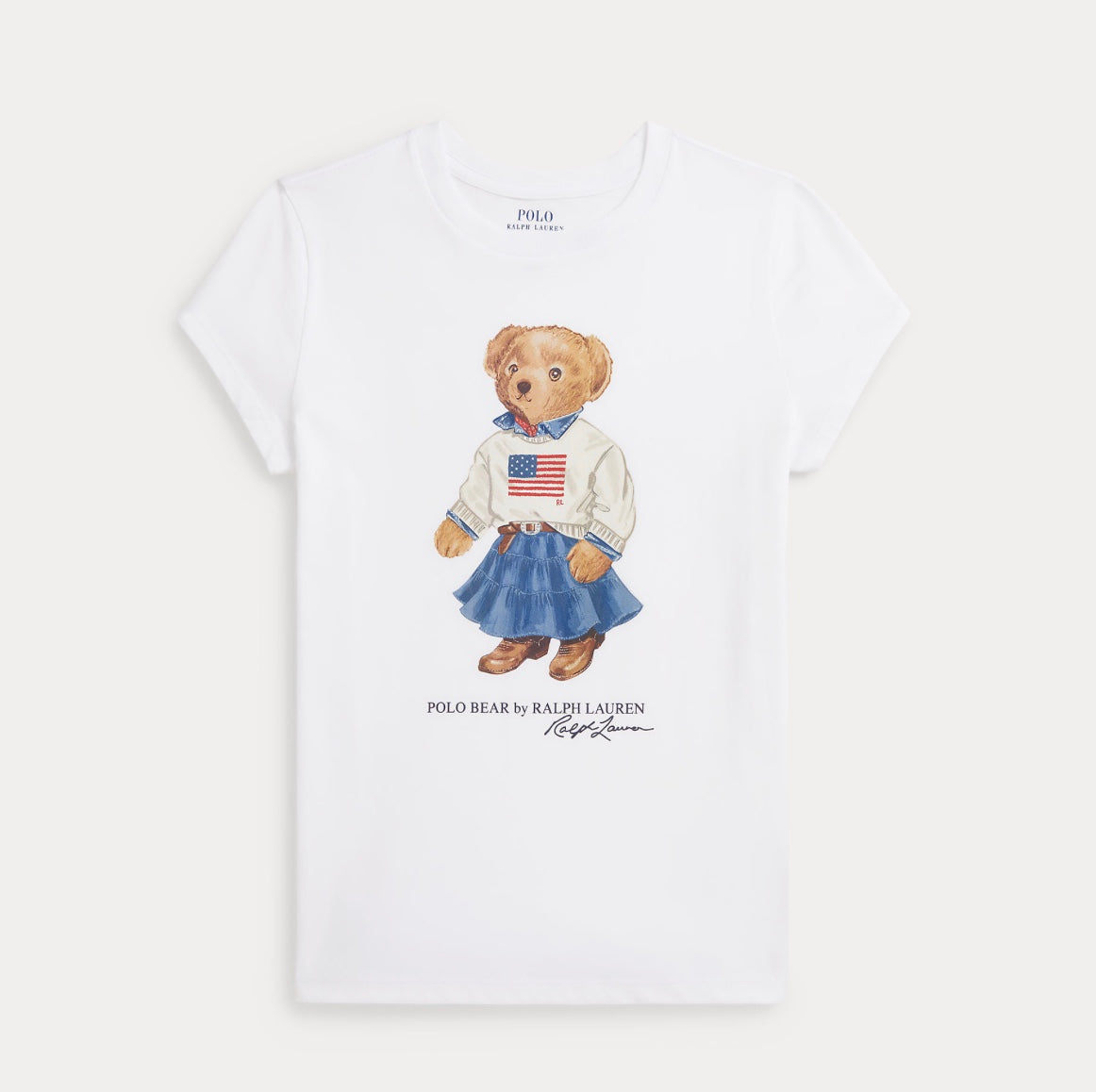 T-skjorte Bear Cotton White