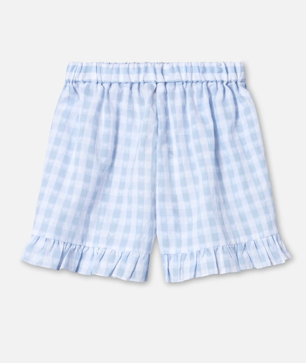 Shorts Pari Ruffle Dream Blue Check