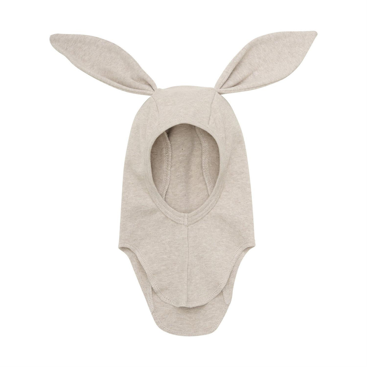 Balaclava Ears Cotton Rib Camel Melange