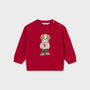 Genser Knit Dog Red